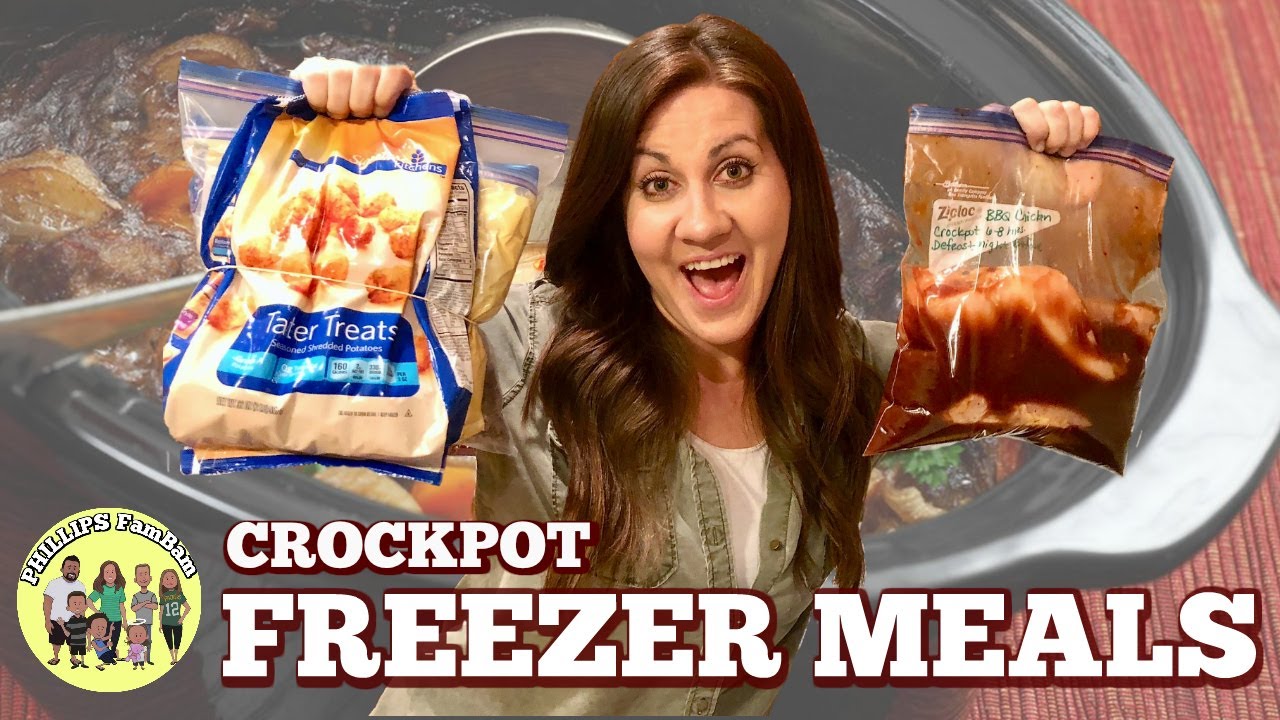 EASY CROCKPOT FREEZER MEALS | PREP & COOK WITH ME COLLAB  | PHILLIPS FamBam Freezer Meals