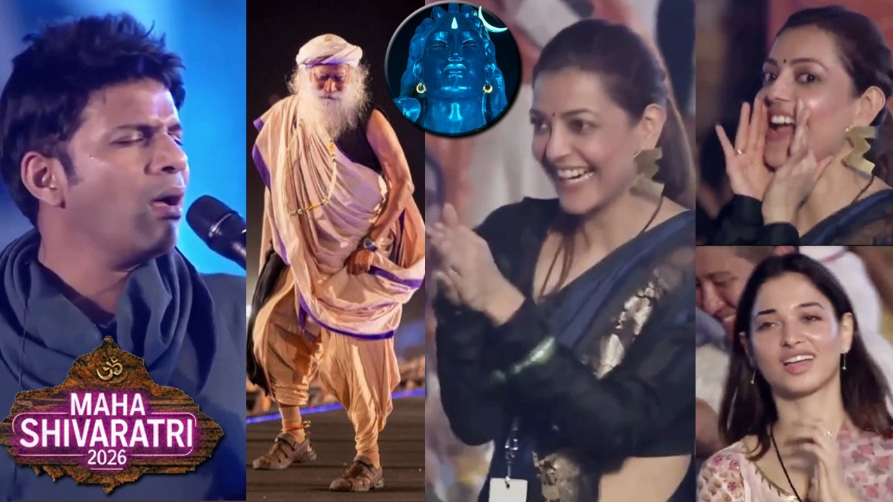 Sadhguru,Tamanna&Kajal Dances to Singer Karthik Live Singing at Maha Shivaratri 2026 Celebrations