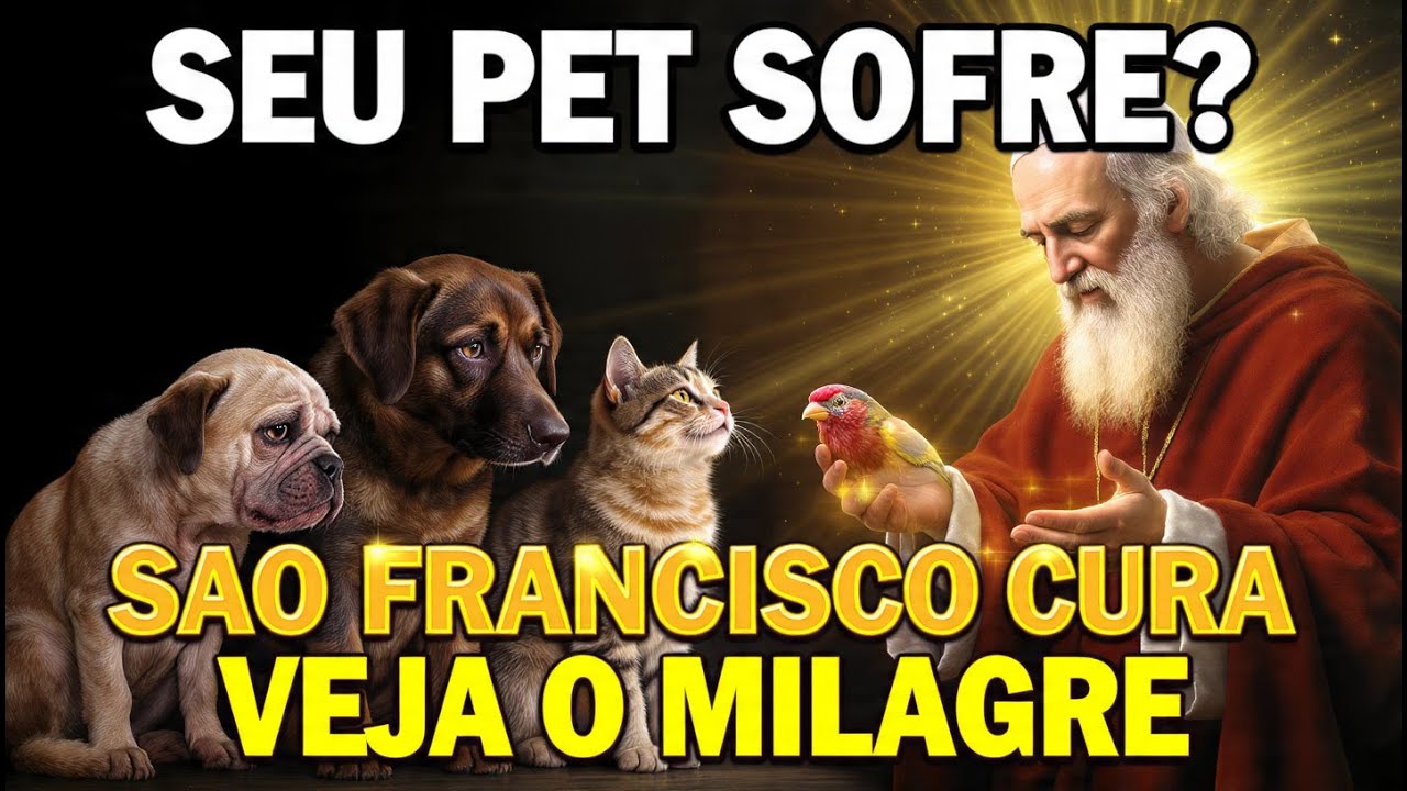 URGENTE: Seu PET Está Sofrendo? Santo Francisco Cura - Reze ISTO Agora!