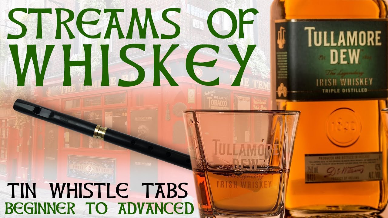 Streams Of Whiskey (The Pogues) BEGINNER TO ADVANCED Tin Whistle Tabs Tutorial