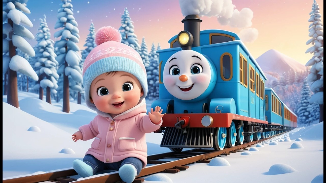 Snow Train Journey | Winter Fun Learning Song for Toddlers