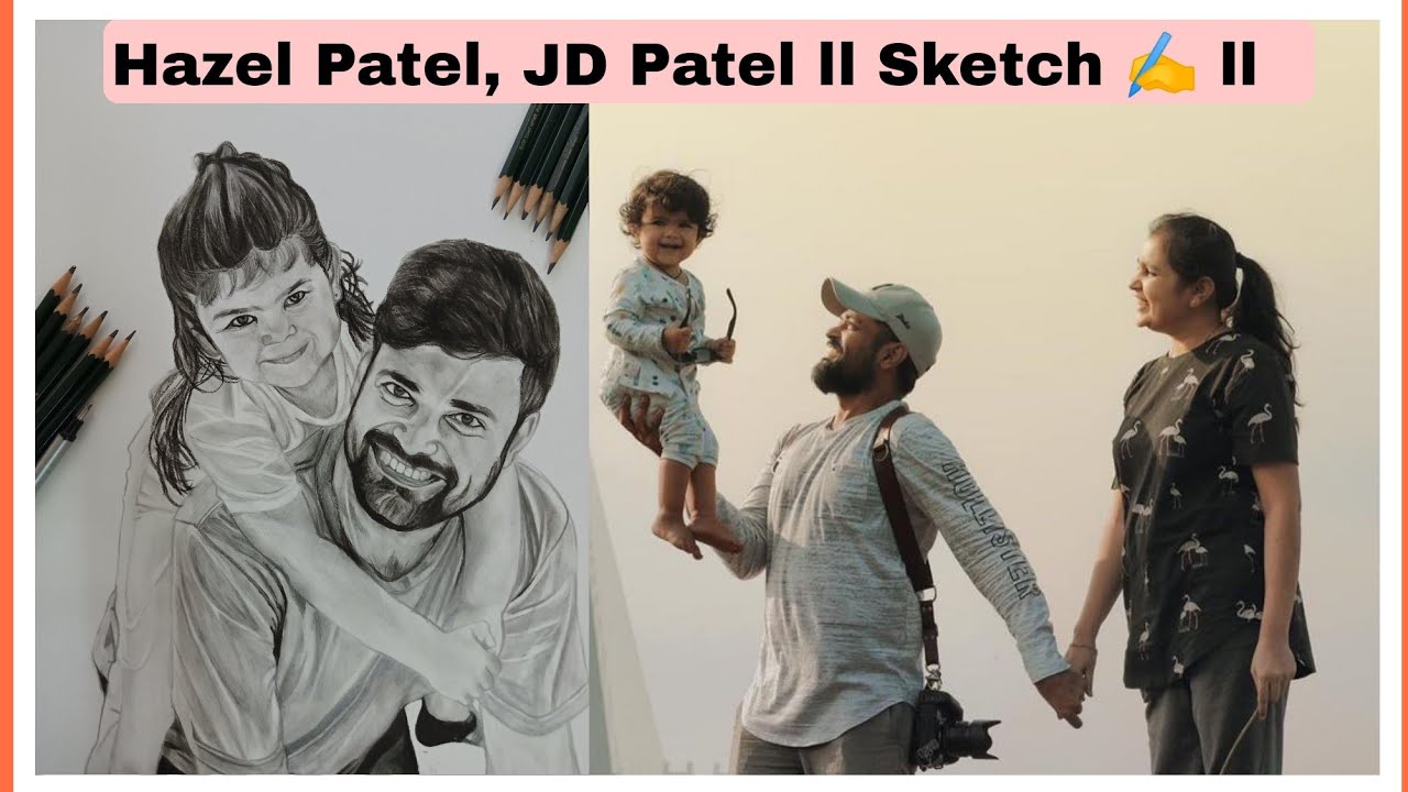 Hazel Patel, JD Patel ll Sketch ✍️ ll  @hezukepapa
