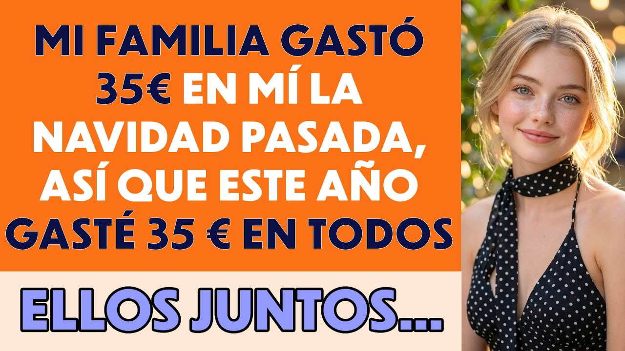 Mis padres gastaron 36€ en mí la Navidad pasada; este año gasté 8,5€ en todos juntos