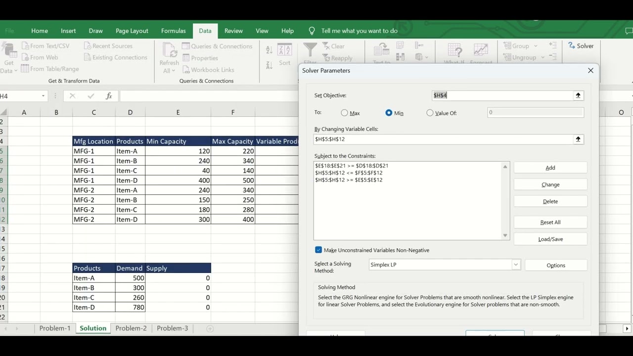 Unlocking Operations Research: Optimization In Excel Using Open Solver