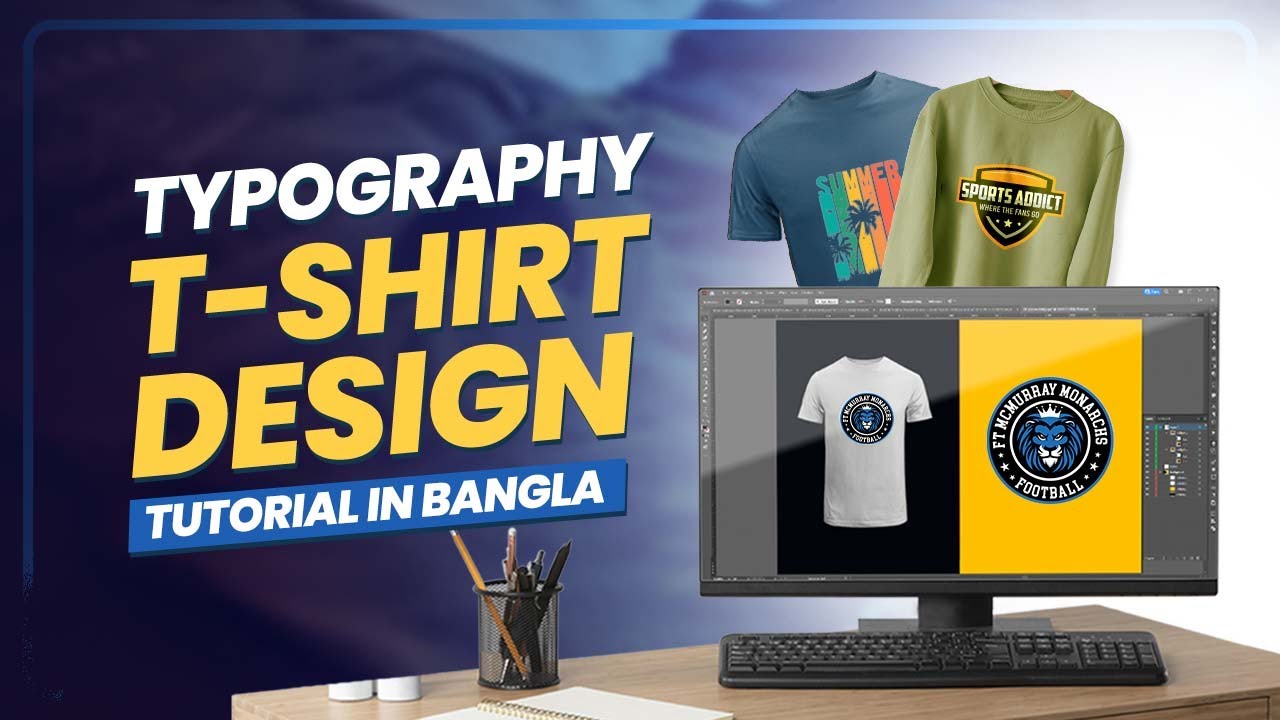 3 Ways of Typography T-Shirt Design | Typography Design | টাইপোগ্রাফি ডিজাইন