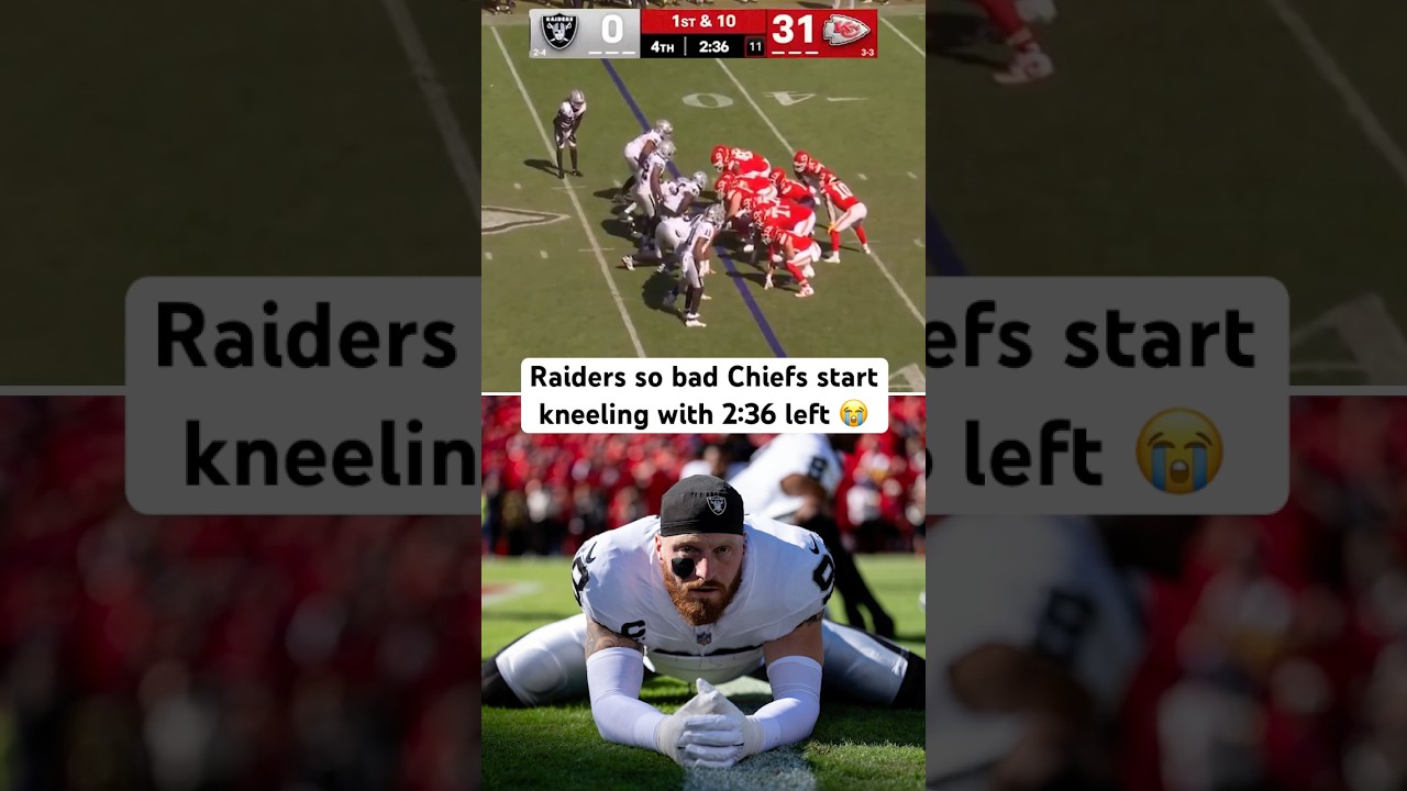 Chiefs called game despite the Raiders having 3 timeouts & 2 minute warning left 😭 #chiefs #raiders