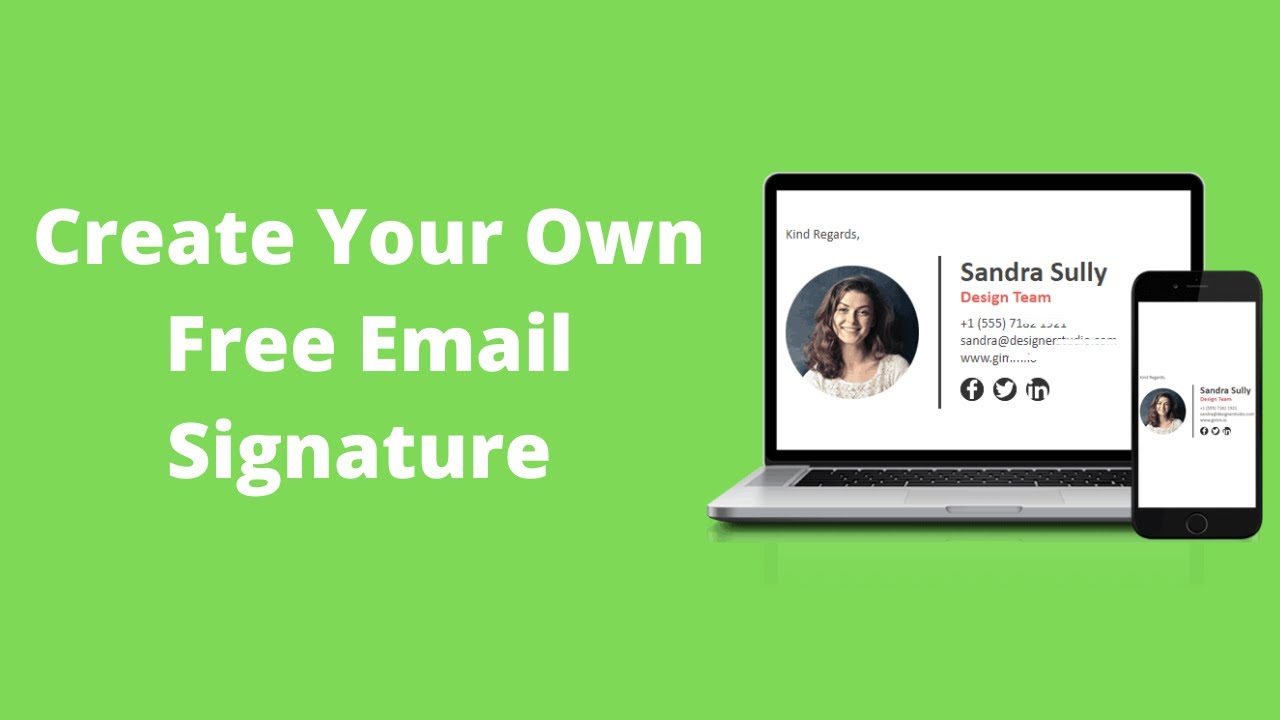 How To Create Your Free Email Signature Design [ Designhill.com ]