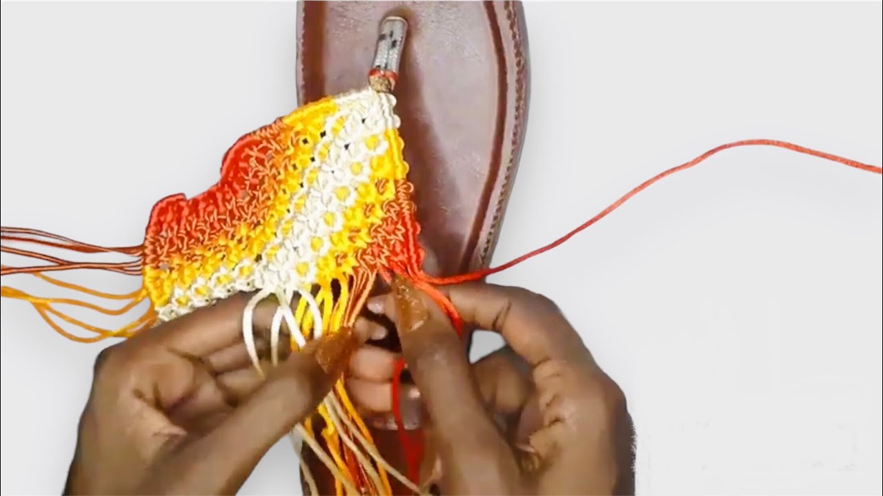 Tutoriel : comment faire une sandale en macramé pour femme