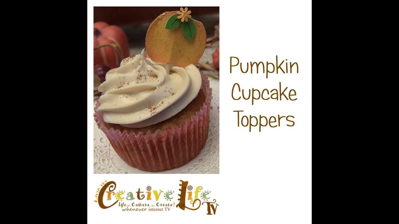 How to Create a Paper Pumpkin Cupcake Topper by Linda Peterson