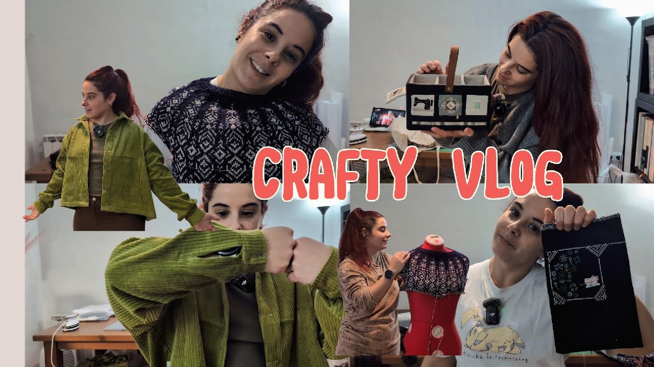 Crafty Vlog 4 🧵 Diseñamos una camisa desde cero, Jersey Orbits y Patchwork