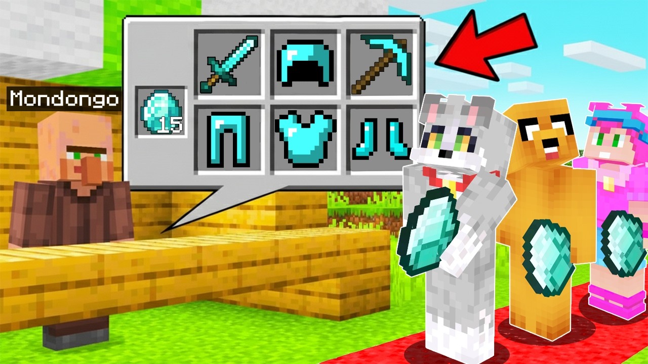 Abrí una TIENDA para TROLLEAR a LOS VECINOS en Minecraft 🤣💎 Los VECINOS#6