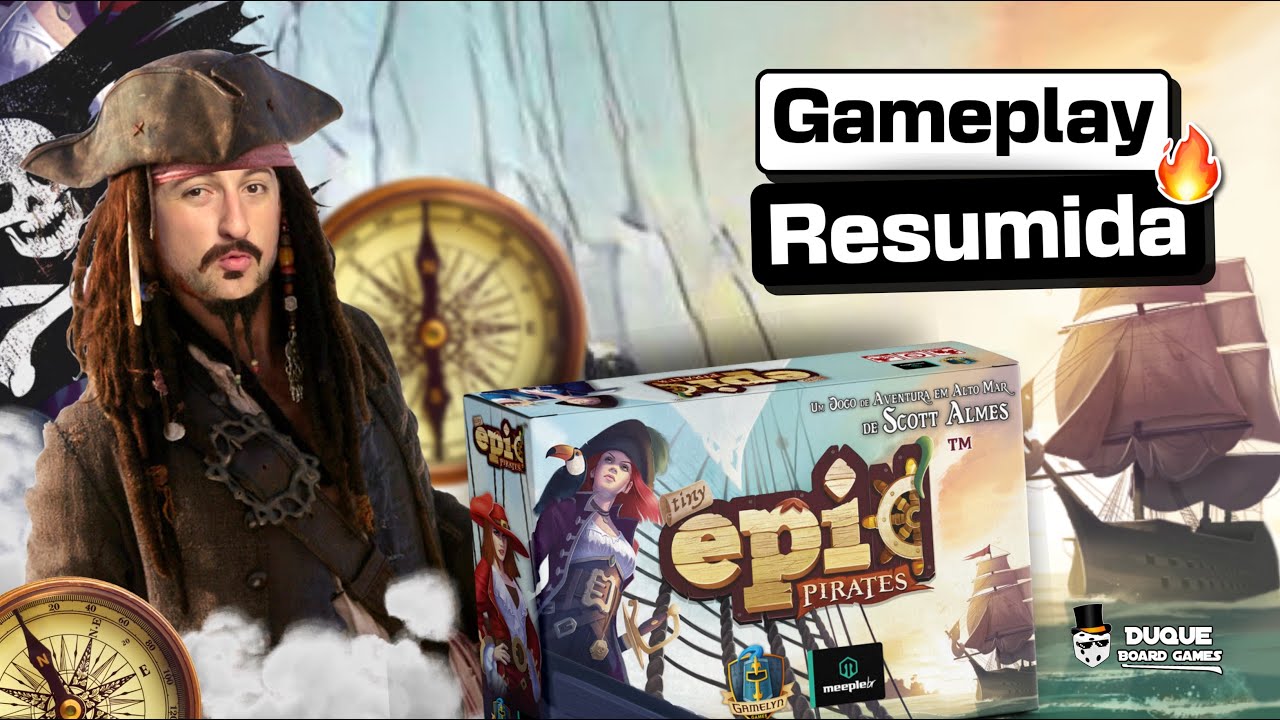 TINY EPIC PIRATES - Gameplay resumida em 10 minutos!