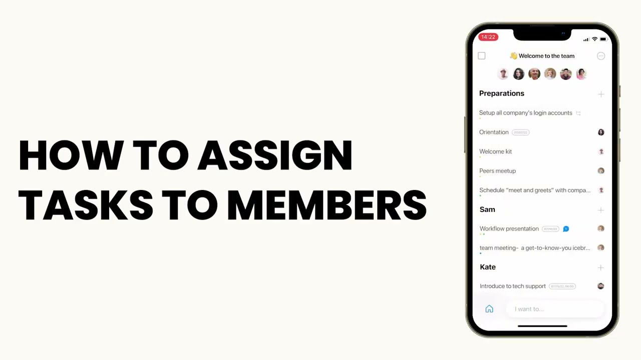 Assigning Tasks | iPhone & iPad | Any.do Workspace