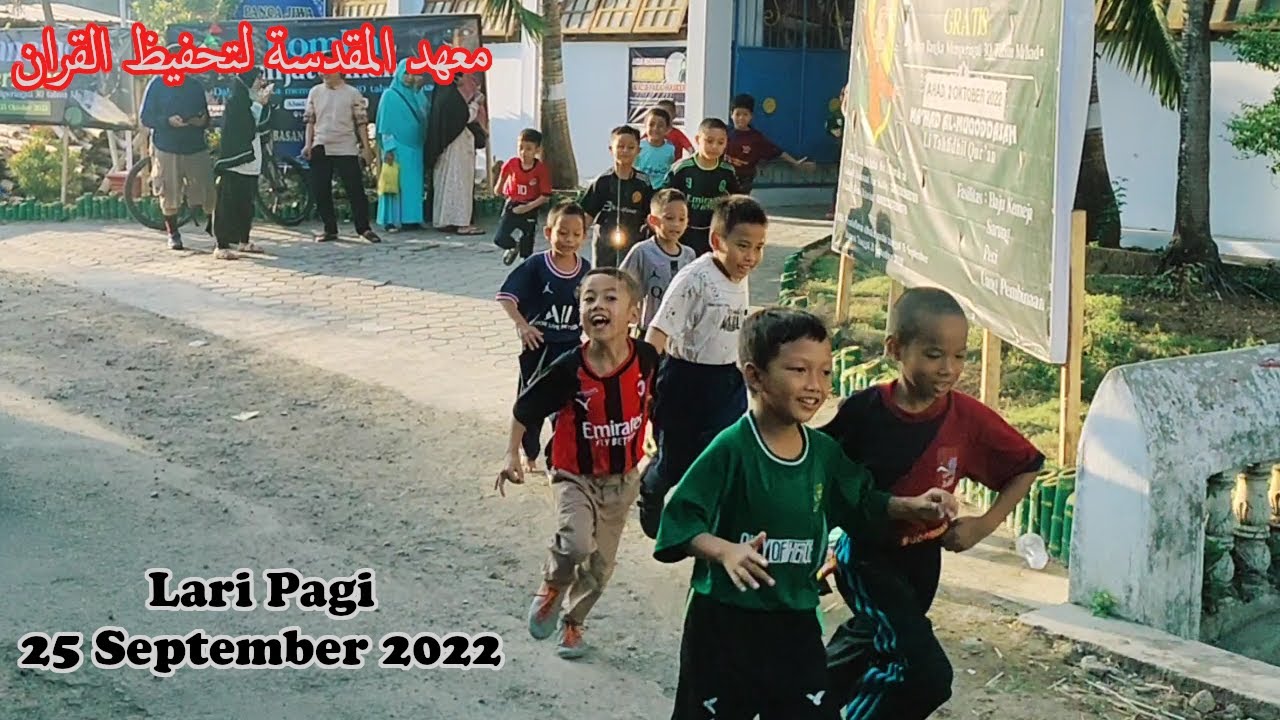 Lari Pagi Santri Ma'had AlMuqoddasah, 25 September 2022