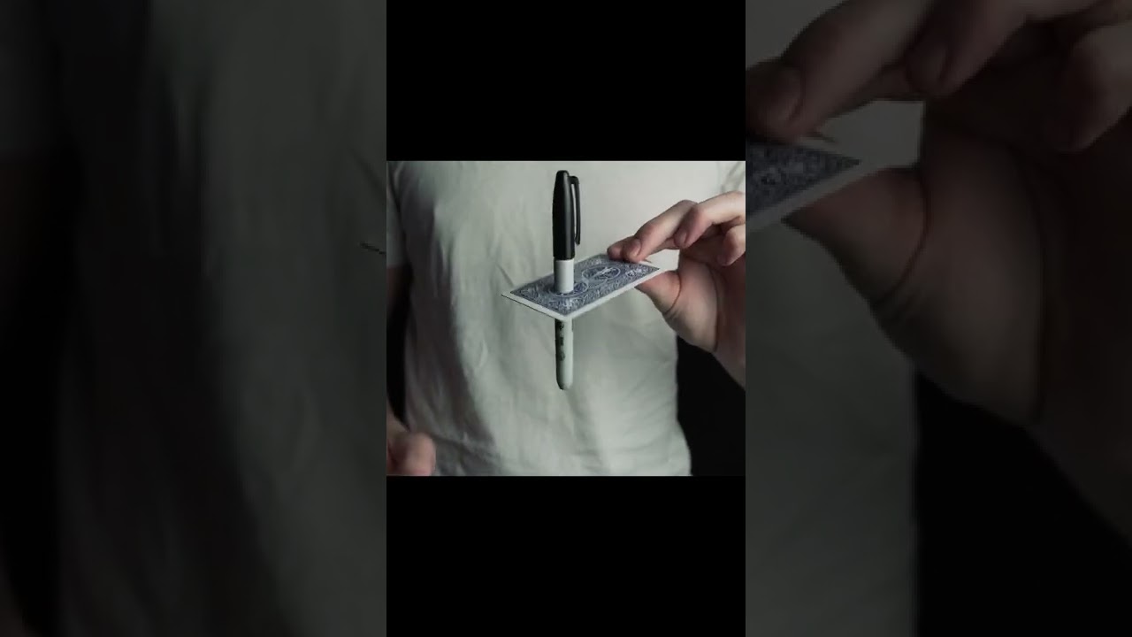 Волшебство Pen Thru Card 😮 #шорты