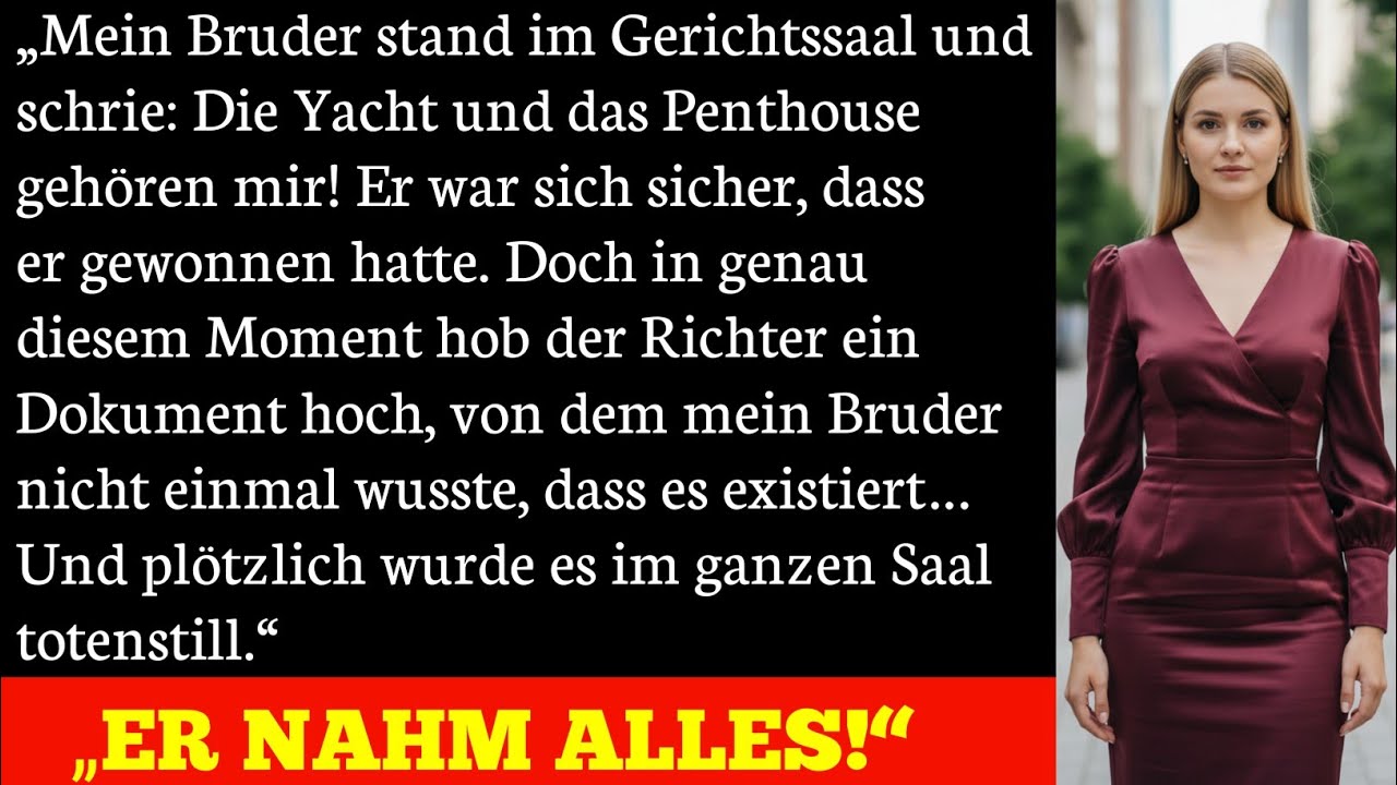 Mein Bruder nahm Yacht und Penthouse… bis ein verborgenes Dokument alles zerstörte