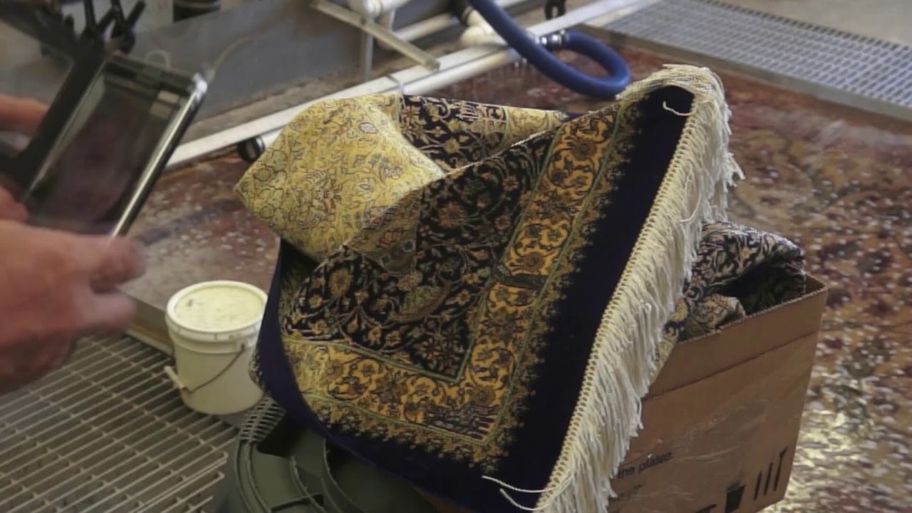 CLEANING A REAL $5000 SILK PERSIAN RUG FROM DOG URINE & STAINS