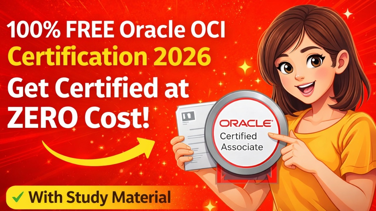 100% БЕСПЛАТНАЯ сертификация Oracle OCI 2026 &ndash; получите сертификат НУЛЕВОЙ СТОИМОСТИ! С учебными ...