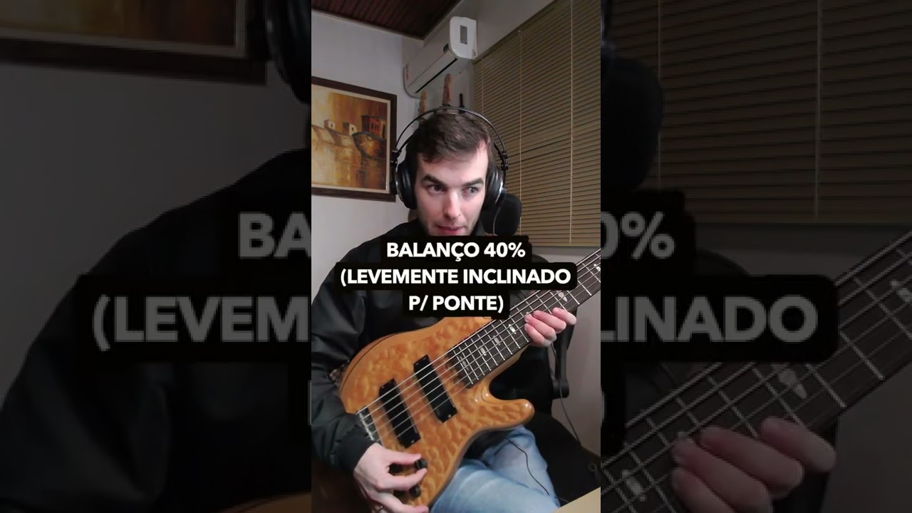 Como regular o som do baixo