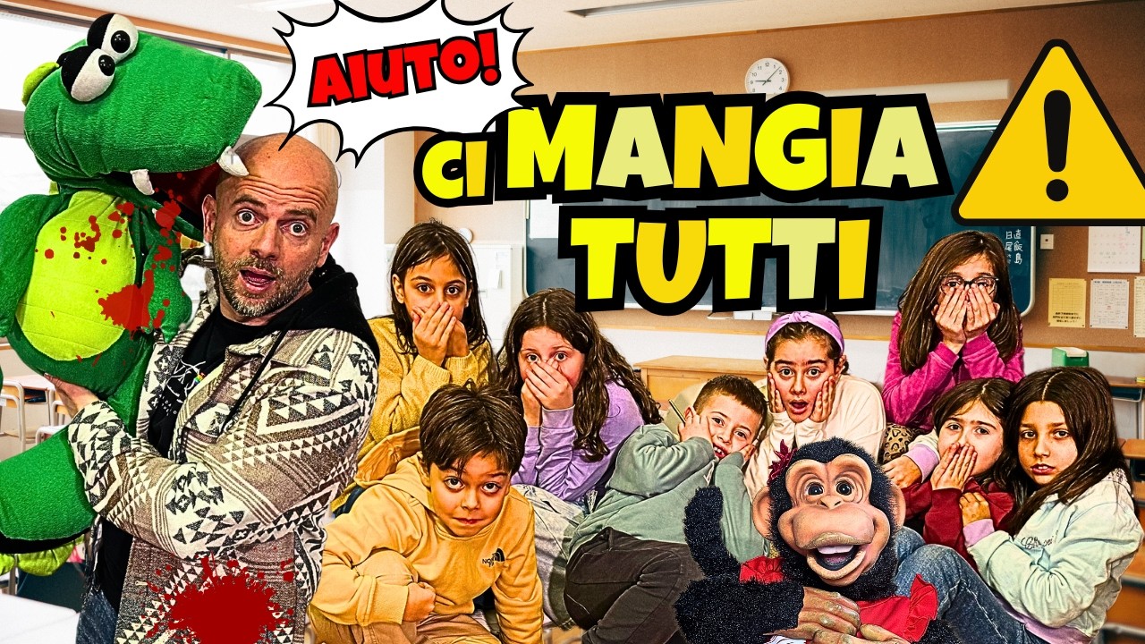 ATTACCATI A SCUOLA NELLA VITA REALE PER 24 ORE CON I NOSTRI AMICI DAL COCCODRILLO CHE SCAPPA