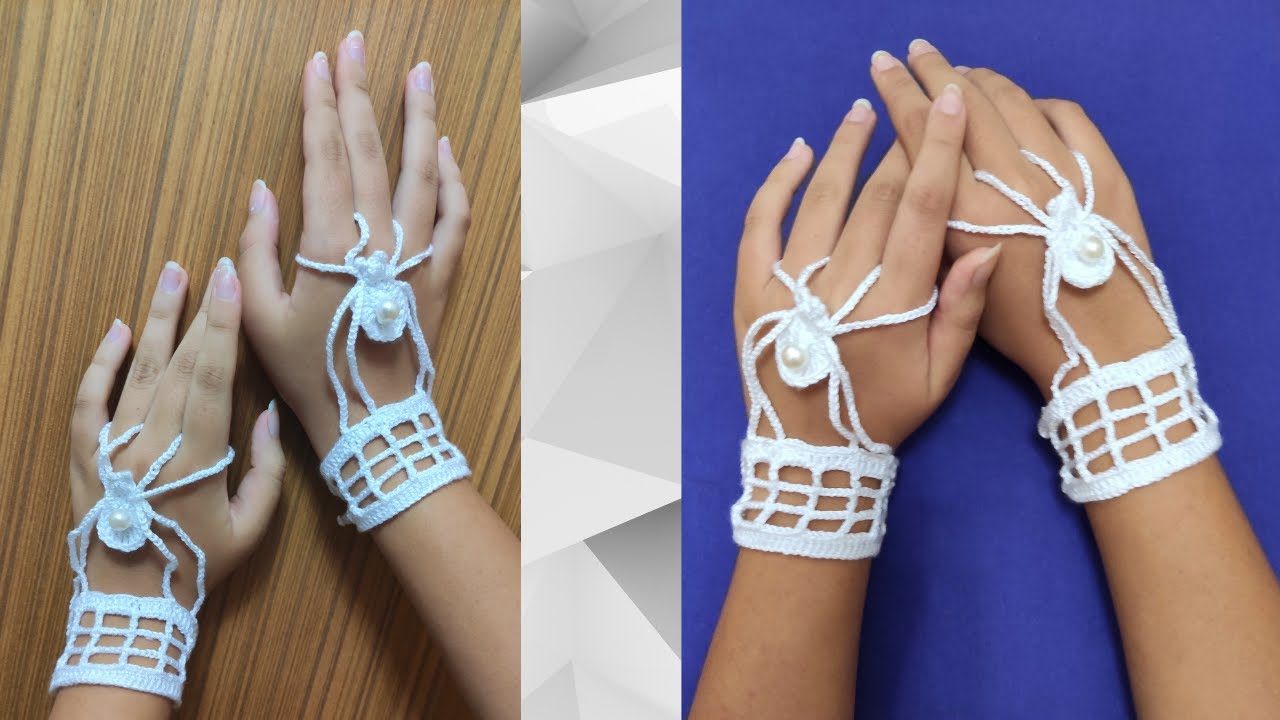 CROCHET SPIDER GLOVES FOR HALLOWEEN | EASY AND BEGINNER FRIENDLY CROCHET SPIDER GLOVES FOR HALLOWEEN