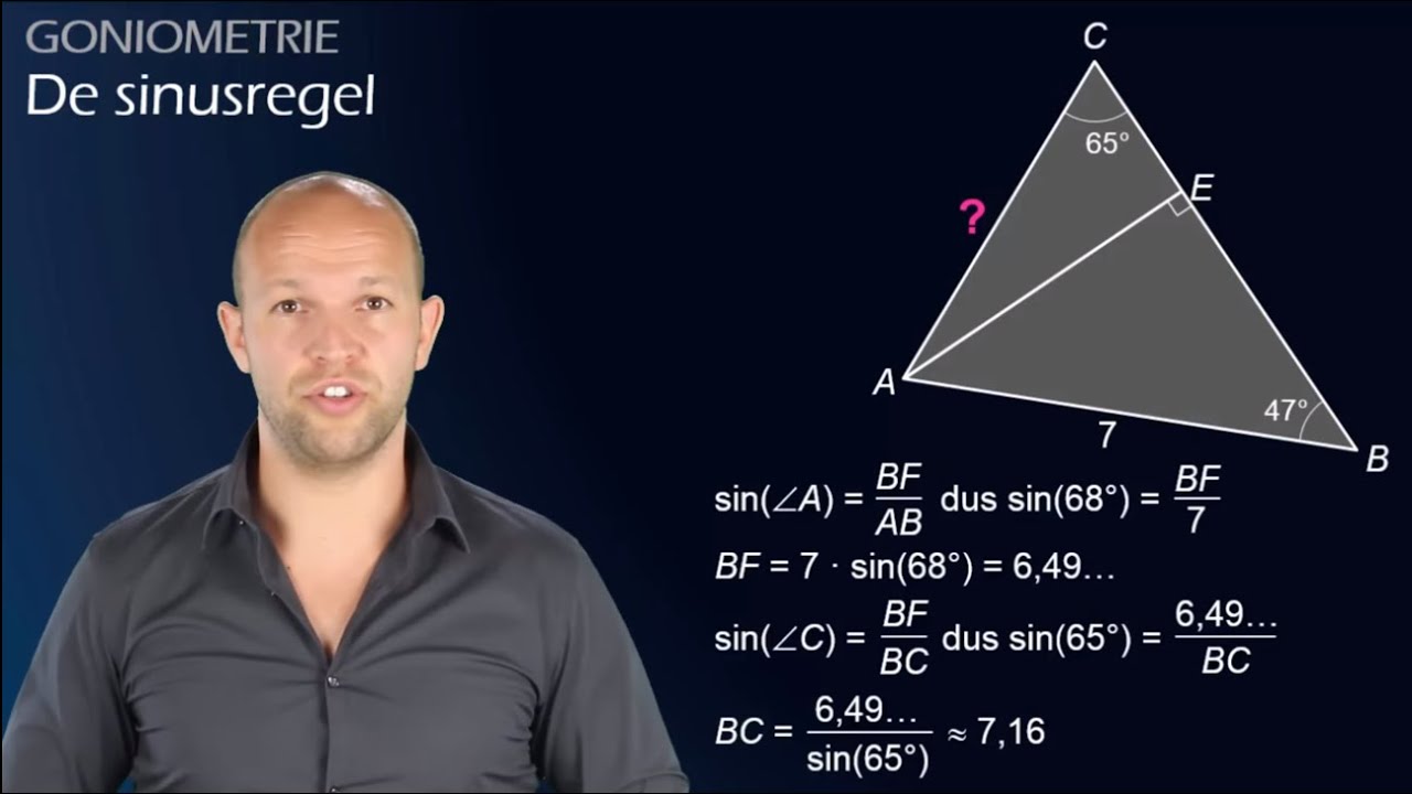 Wat is de sinusregel? En hoe pas je hem toe? - Goniometrie (havo/vwo B) - WiskundeAcademie