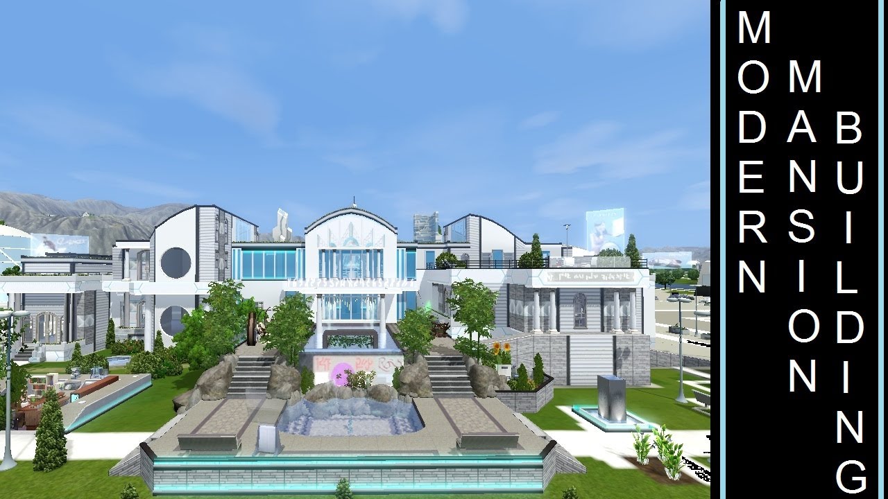 Futuristic Mansion - The Sims 3 - Into The Future - Building a Modern/Futuristic Mansion