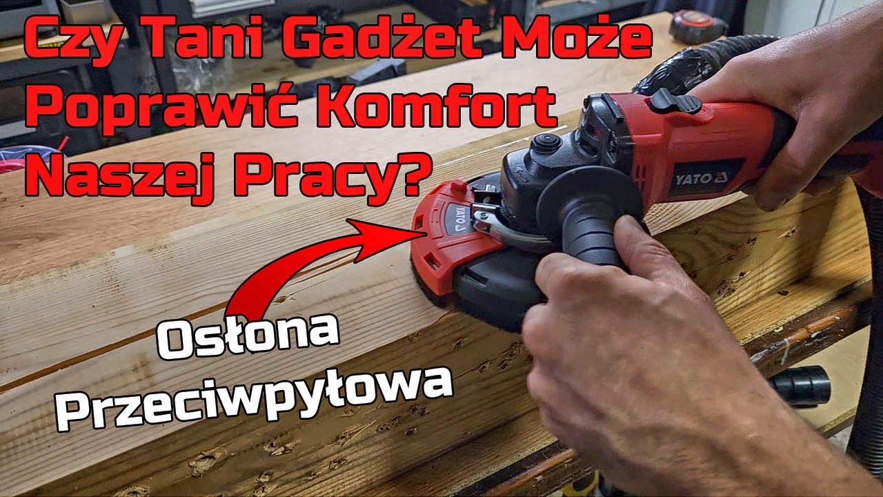 Osłona Przeciwpyłowa Do Szlifierki Kątowej - Czy Działa? TEST Yato YT-82994