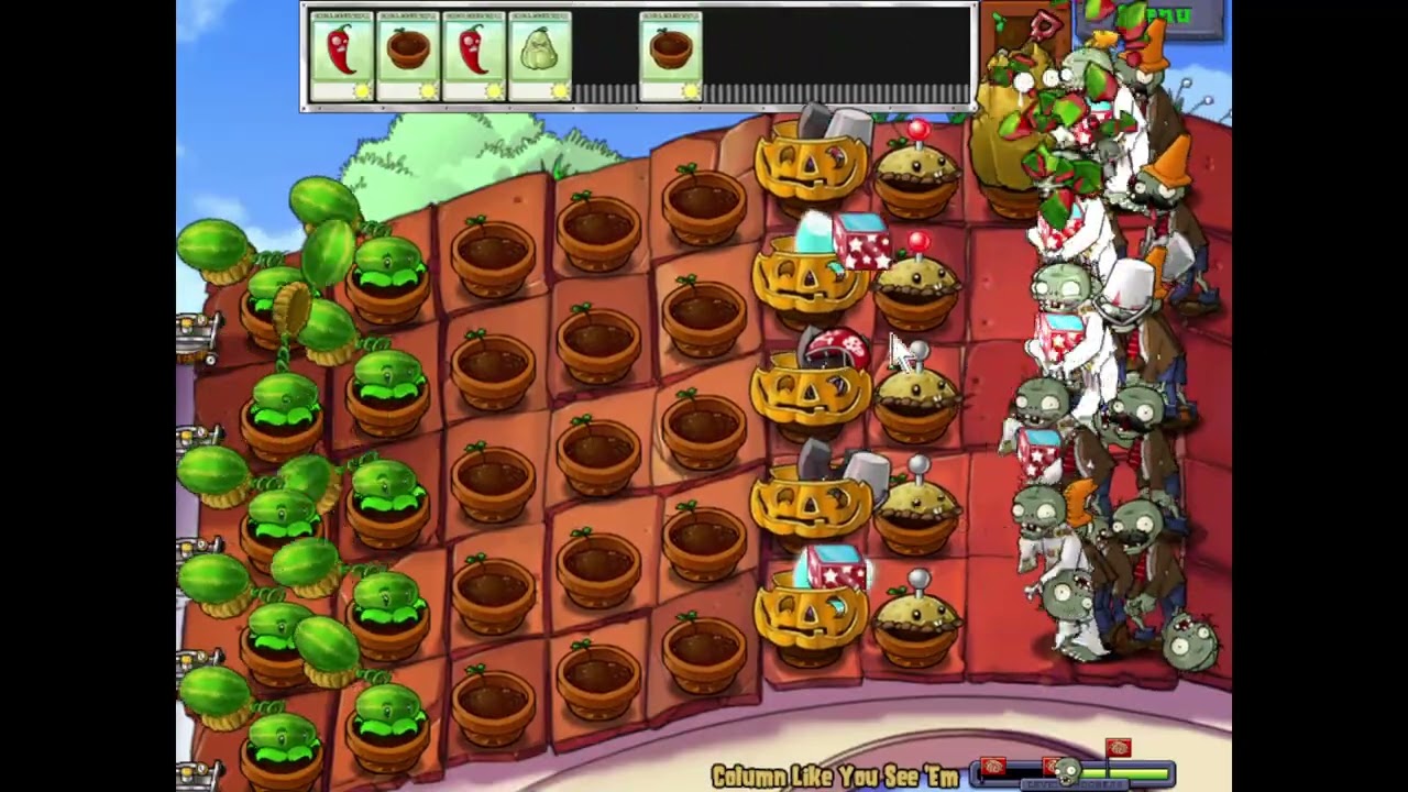 PVZ Minigame Column Like You See Em but 4x speed