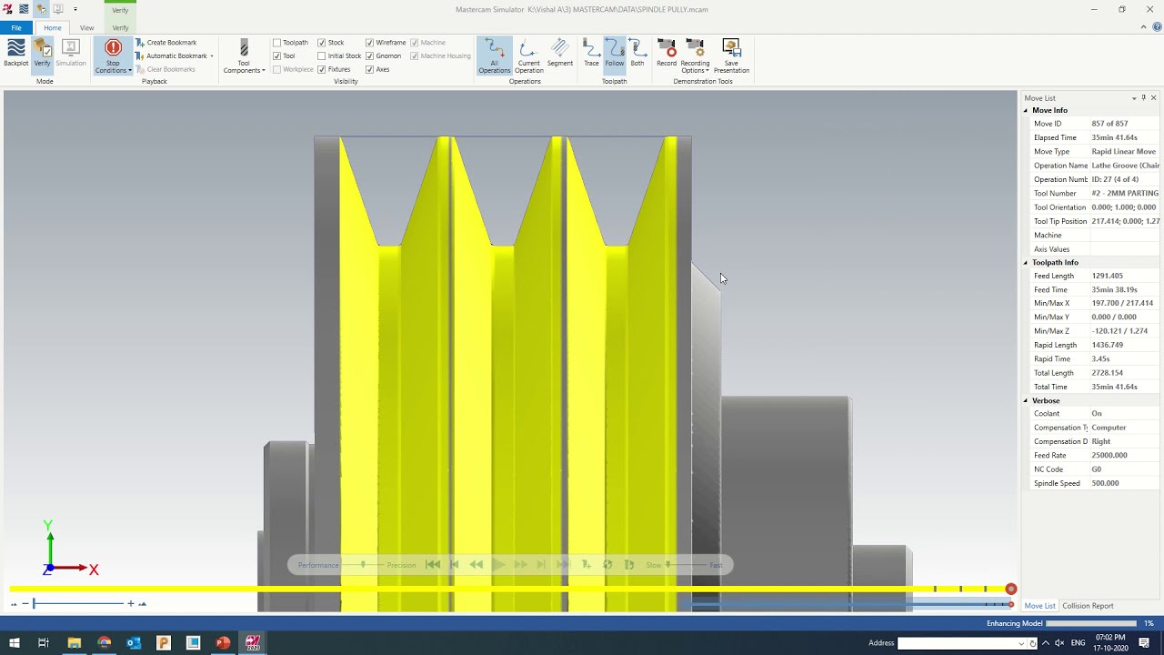V-Groove Tool Path Strategies | Turning | Mastercam | Groove Roughing