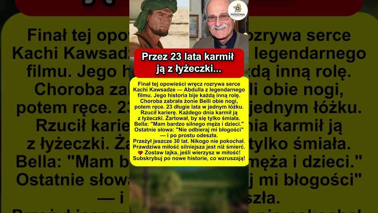 Karmił ją z łyżeczki przez 23 lata. Gdy odeszła, do końca życia pozostał wierny jej pamięci.
