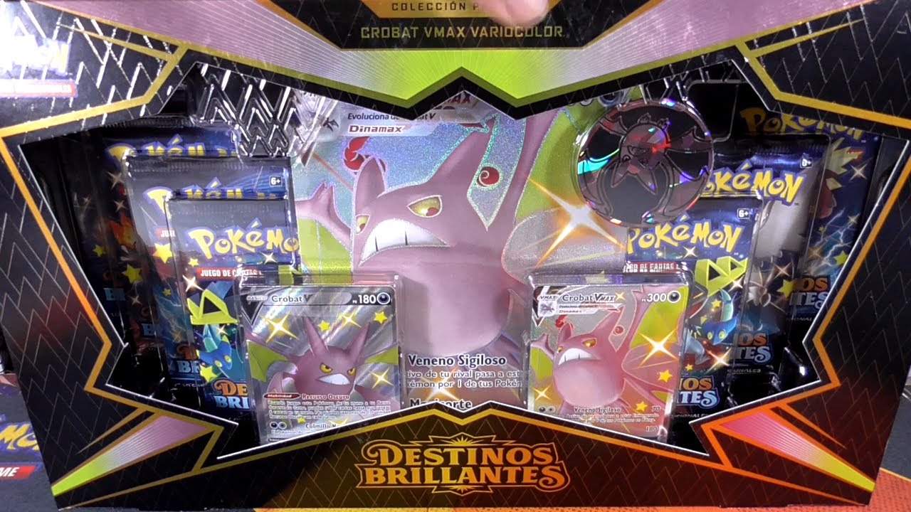 ABRIENDO UNA CROBAT VMAX PREMIUM COLLECTION - CARTAS POKÉMON DESTINOS BRILLANTES