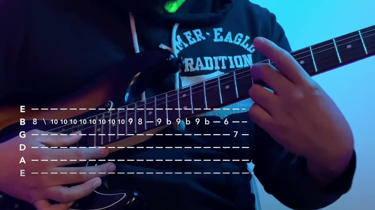 INTRO - Tutorial Solo de Guitarra | TABS | JUNIOR H