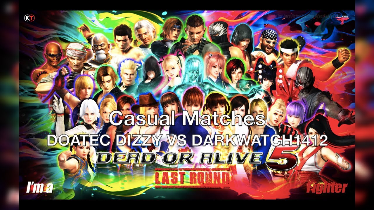Dead or Alive 5 Last Round - Casual Matches DOATEC DIZZY VS DARKWATCH1412