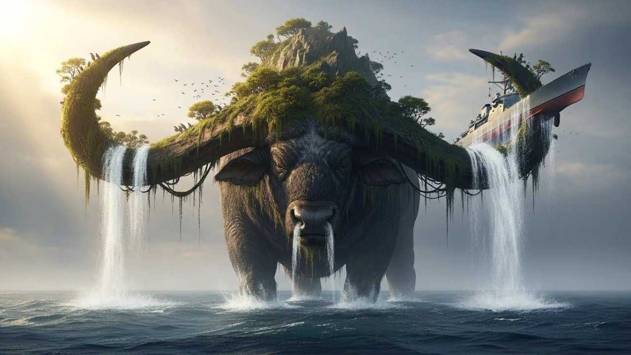 Giant Monster vs Army - Titan Buffalo Epic Battle