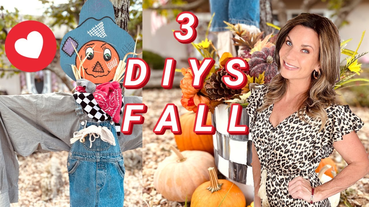 🎃NEW!!! 3 DIY FALL DECOR CRAFTS~SCARECROW + MAILBOX 🎃 I Love Fall ep 27 Olivia's Romantic Home DIY