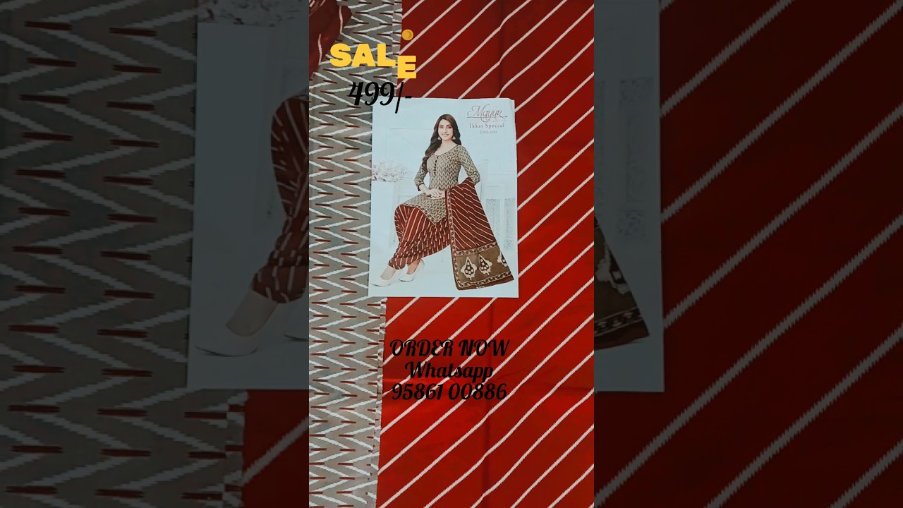 Mayur Ikkat Dress Material #dress #dressmaterial #viral #cottondressmaterial #shubhlabh #trading