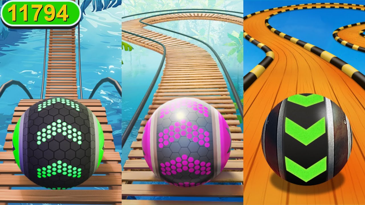 Забавные фейлы Going Balls, все уровни 11794 против Rollance Adventure Balls, Sky Ball 3D