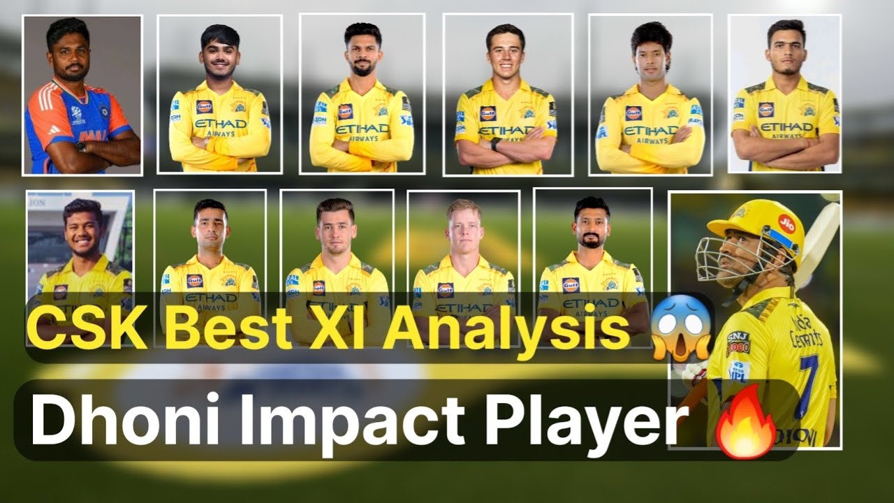 IPL 2026 CSK Best Playing 11 | Dhoni Impact Player | Chennai Super Kings Squad Analysis