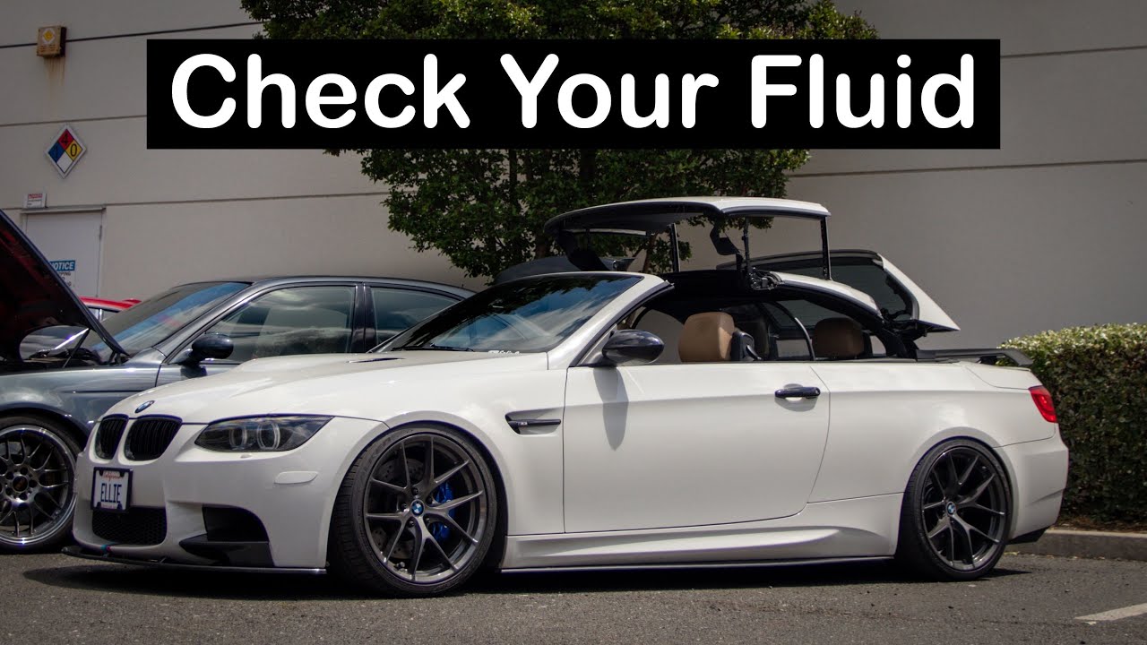 How To Fill E93 Hydraulic Fluid Reservoir DIY BMW E93 M3 Convertible Hard Top Maintenance & Repair