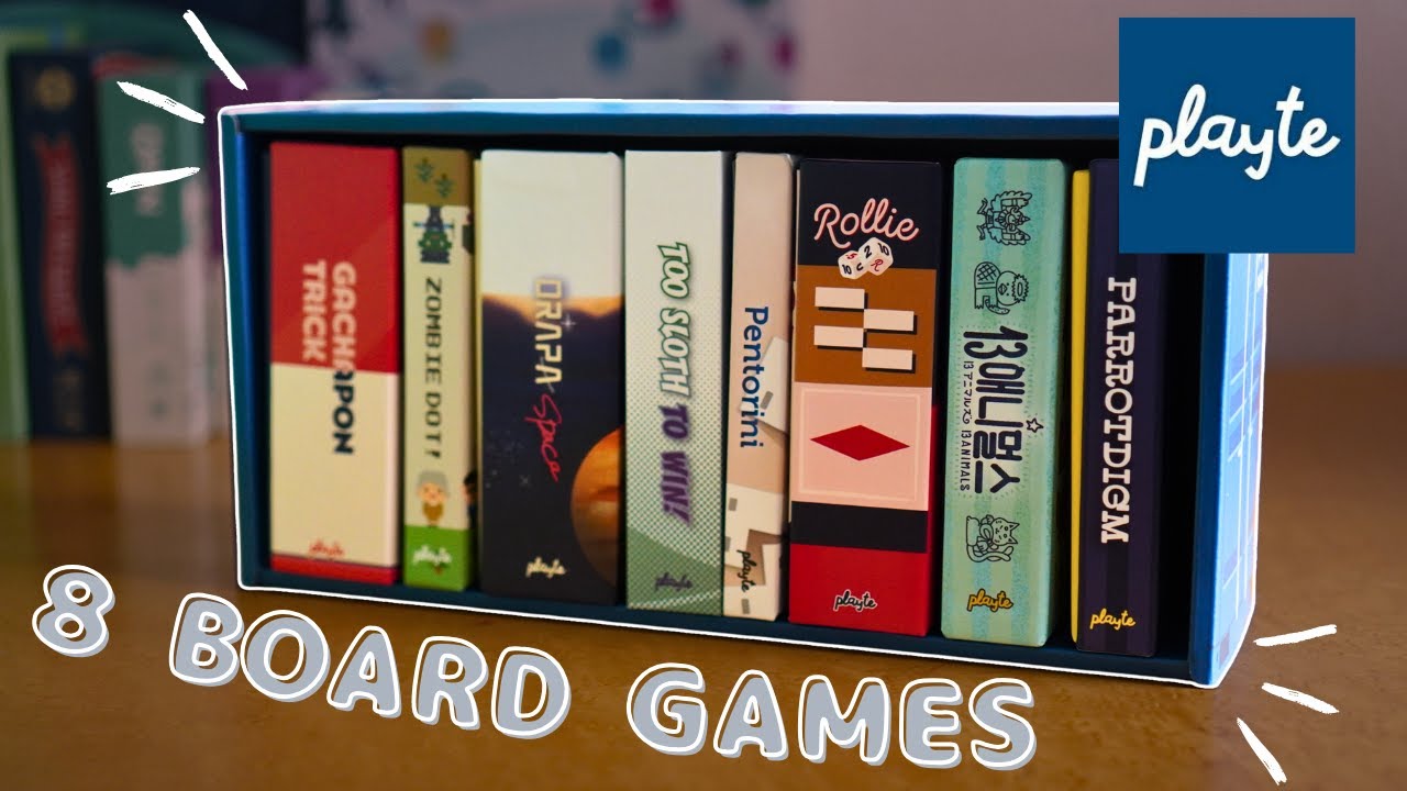 PLAYTE Board Games Showcase | Small Box Games in a Freight Container