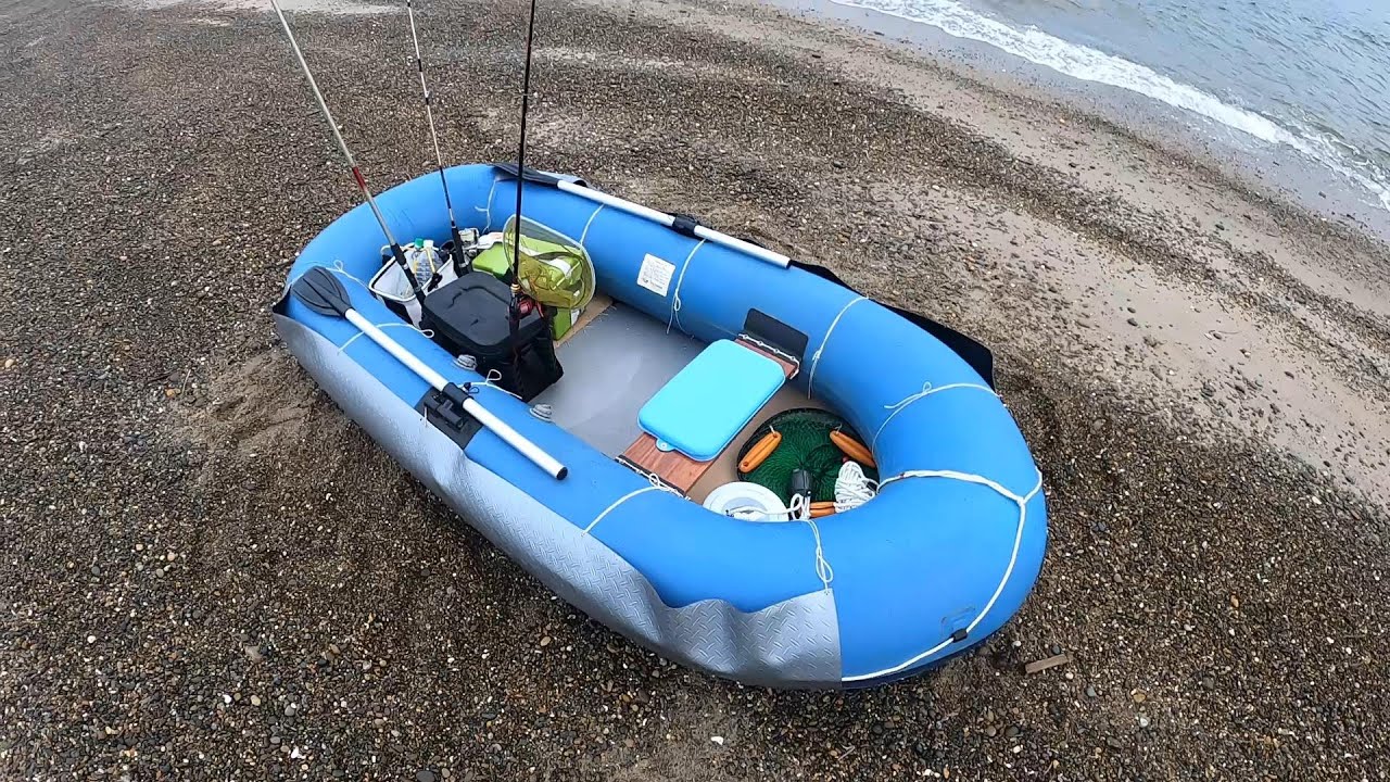 初挑戦！ゴムボートでアジとカワハギ釣り！投げ釣りでキスも！