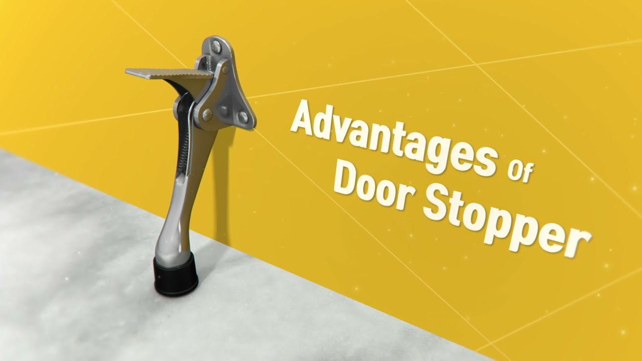 HASHI door stopper that can only be operated with feet.