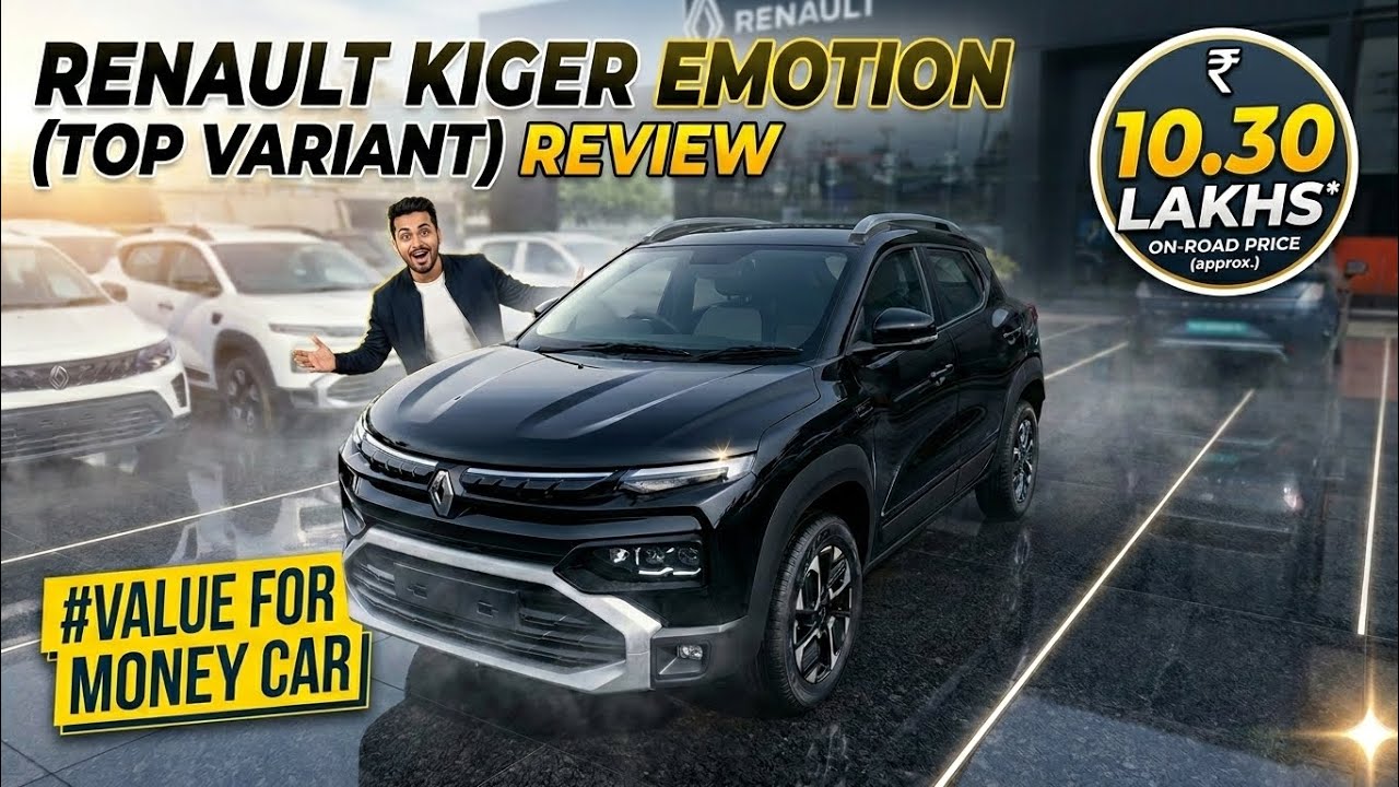 New Renault Kiger Emotion variant Top variant ||  Detail Review With On Road Price ?? lakhs 👌✨️ 