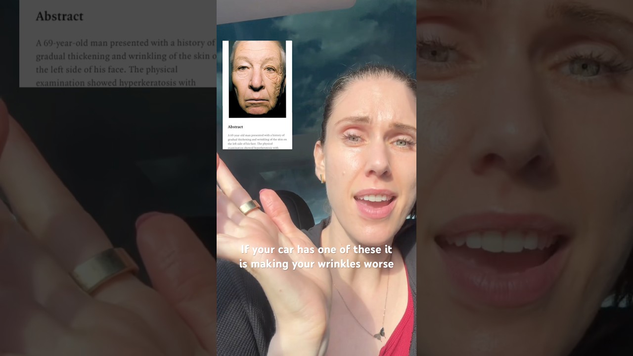 Esthetician explains how “lopsided aging” is caused by driving (especially in cars with sun roofs)