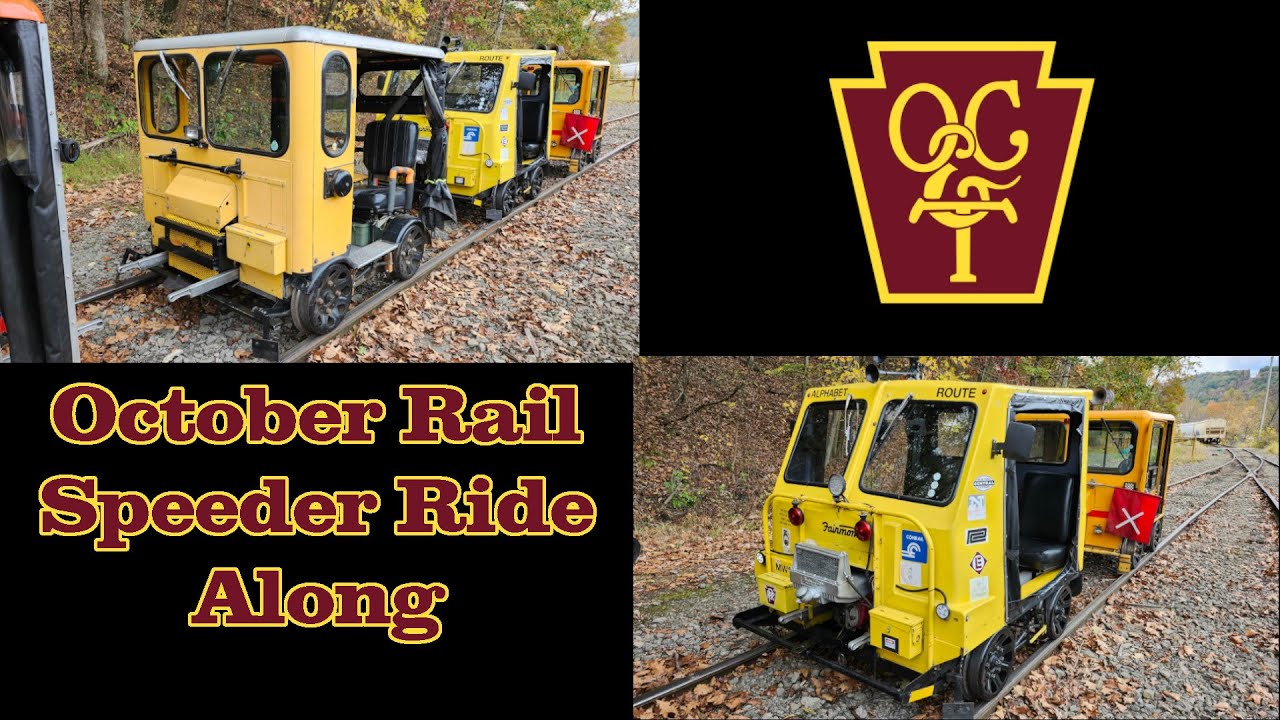 Rail Speeder Ride Along: Oil Creek & Titusville Railroad October 2025