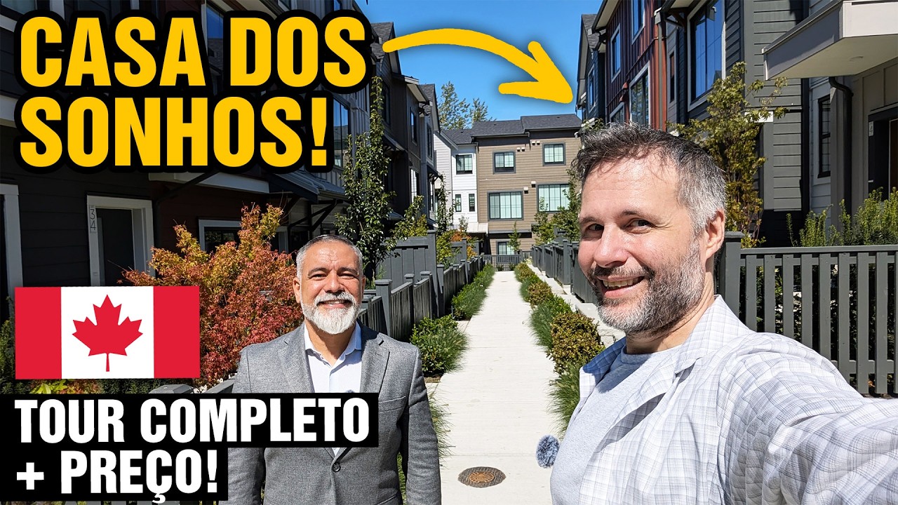 CASA DOS SONHOS no Canad&aacute;? Veja o Pre&ccedil;o Inacredit&aacute;vel Desta Townhouse! 🇨🇦 🏡