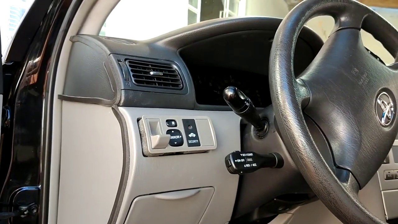Iluminação botão retrovisor Corolla e Fielder