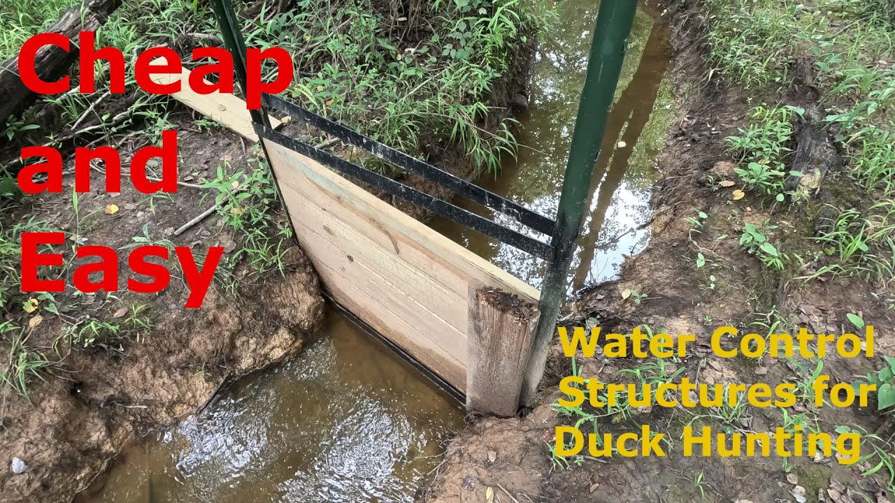 Water Control Structures for Waterfowl Impoundments