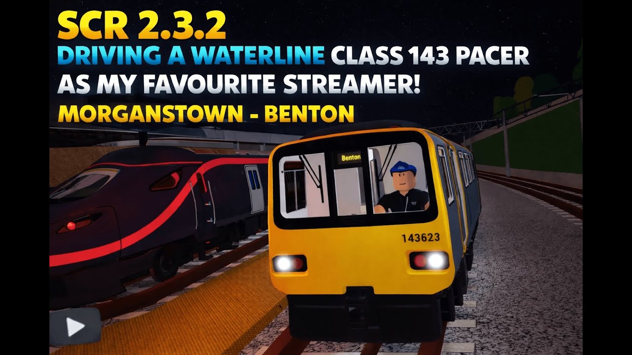 SCR 2.3.2 - Driving A Waterline Class 143 Pacer As My Favourite Streamer! Morganstown - Benton